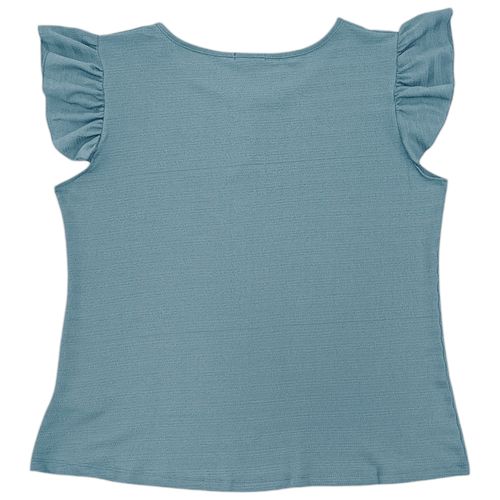 Blusa curvy celeste con textura