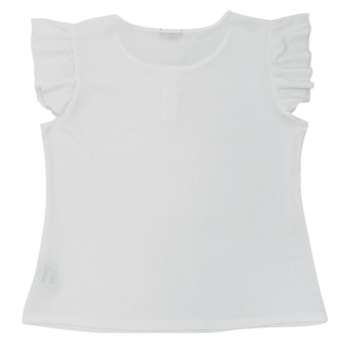 Blusa curvy blanco con textura