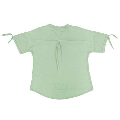 Blusa curvy verde claro con textura