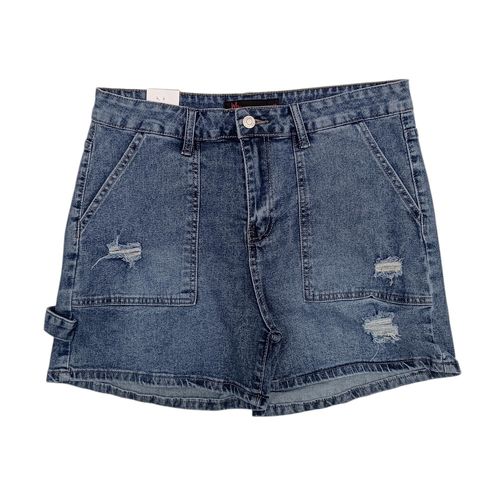 Short curvy azul sólido