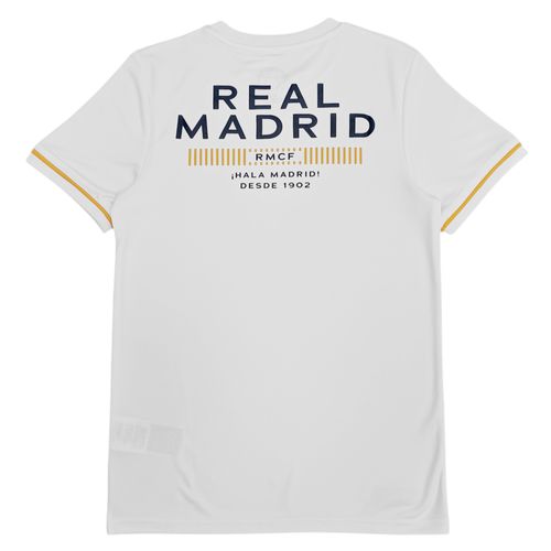 Camiseta blanca estampada Real Madrid