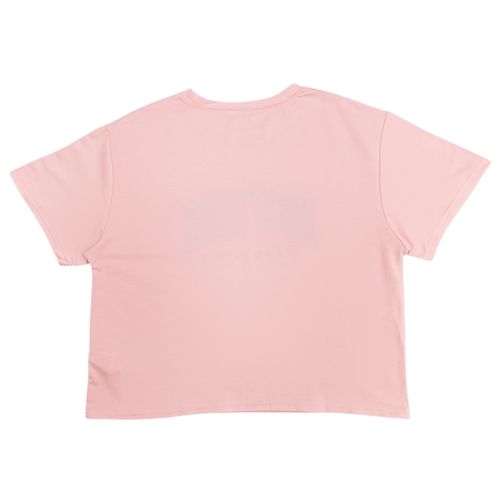 Camiseta rosa estampada