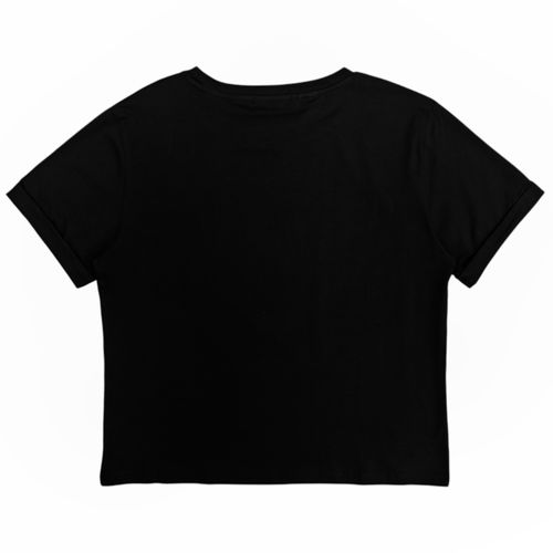 Camiseta estampada negro