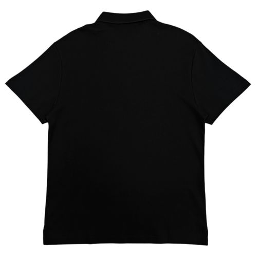 Camisa tipo polo sólido negro