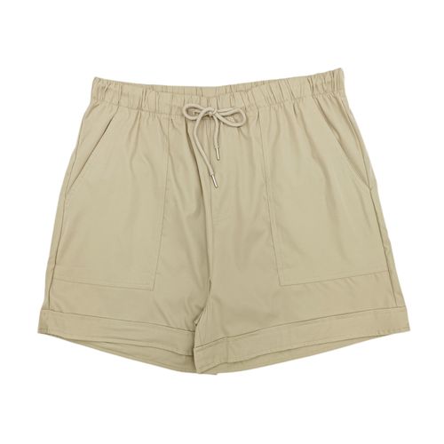 Short curvy beige sólido