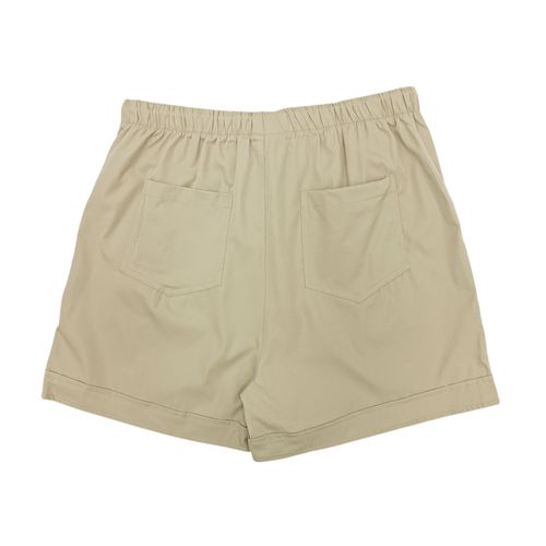 Short curvy beige sólido