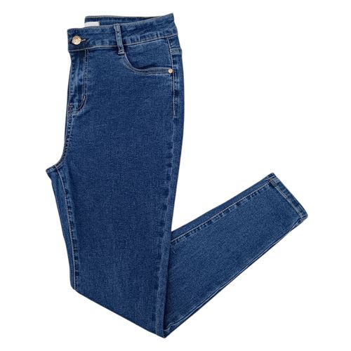Skinny jeans sólido azul
