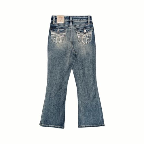 Wide leg jeans azul lavado