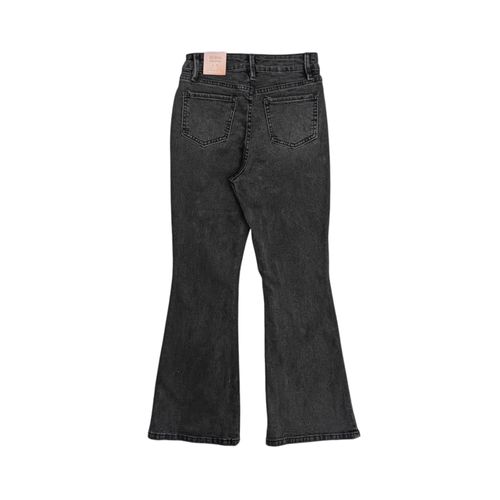 Flare jeans gris sólido