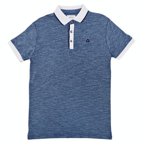 Camisa tipo polo celeste
