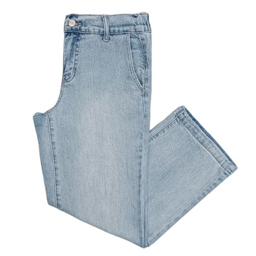 Wide leg jeans azul claro sólido