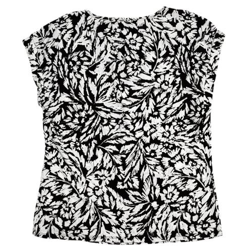 Blusa bicolor estampada
