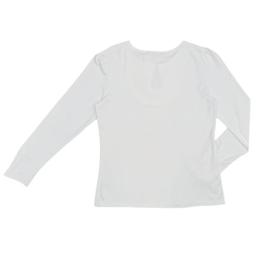 Blusa blanca sólida