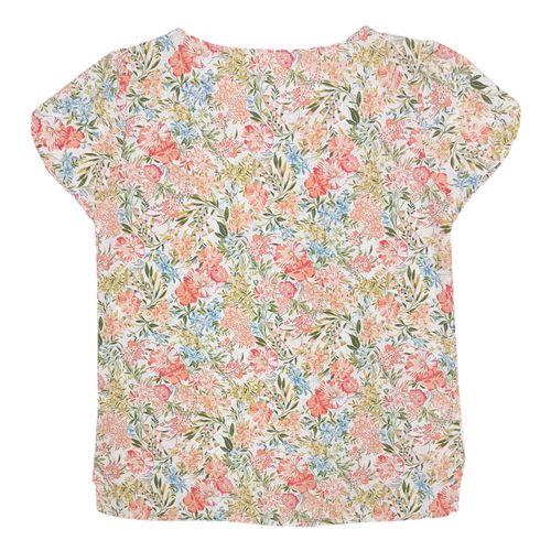 Blusa estampada floral multicolor