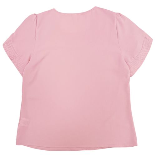 Blusa sólida rosa