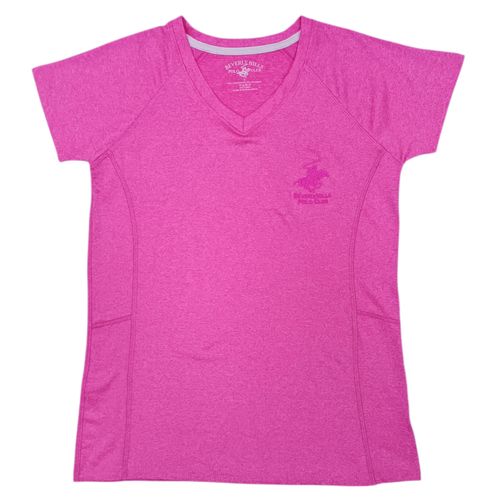 Camiseta deportiva rosa sólido