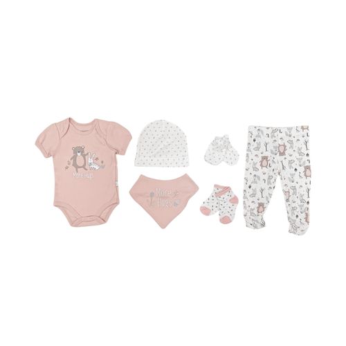 Set de 6 piezas bicolor estampados