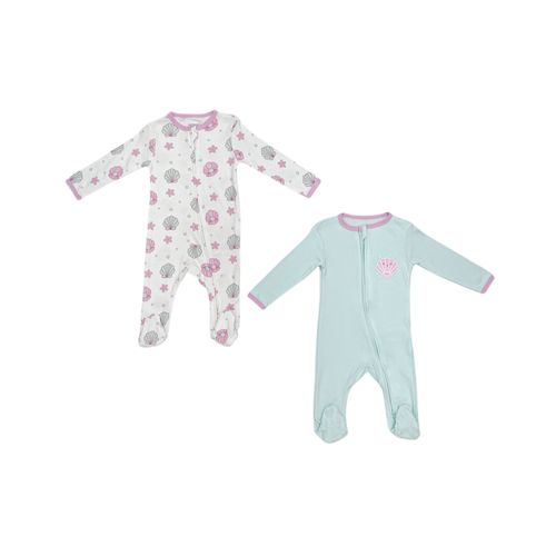 Dúo de pijamas bicolor estampadas