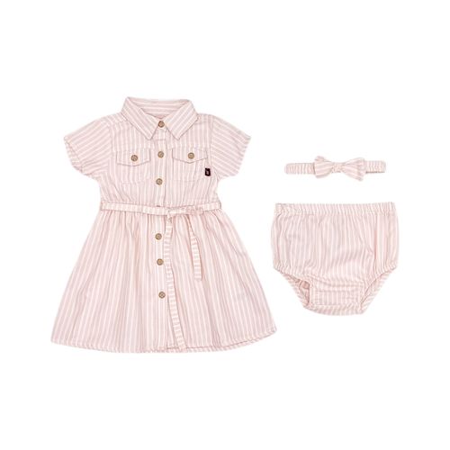 Vestido rayado rosa