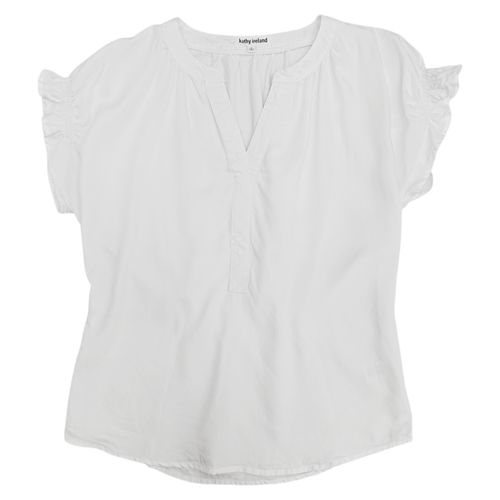 Blusa blanca sólida