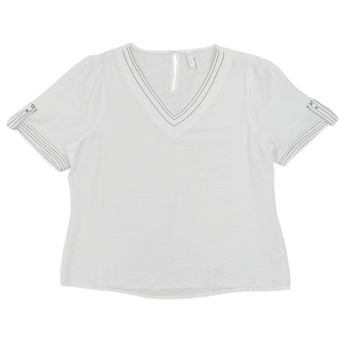 Blusa blanca sólida