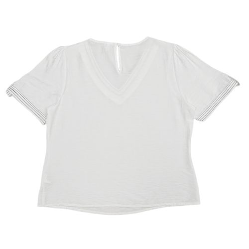 Blusa blanca sólida