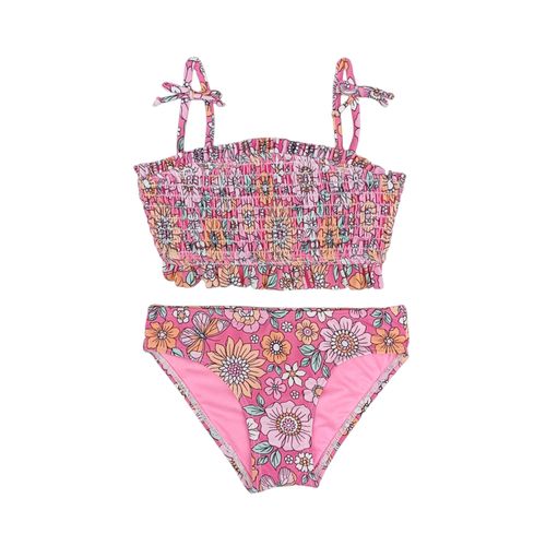 Traje de baño rosa estampado