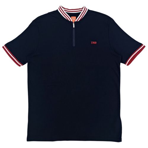 Camisa casual navy sólida