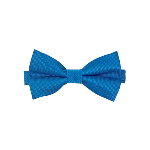 Corbatín azul con textura
