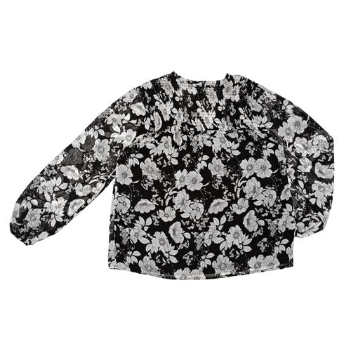 Blusa estampado floral blanco