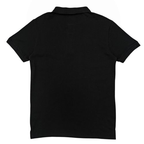 Camisa tipo polo negra sólida