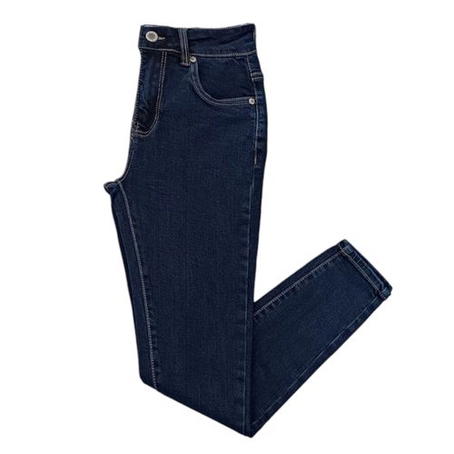 Skinny jeans azul oscuro sólido