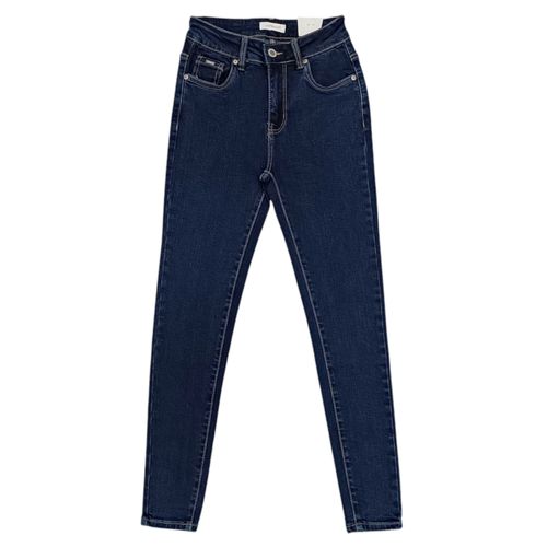 Skinny jeans azul oscuro sólido