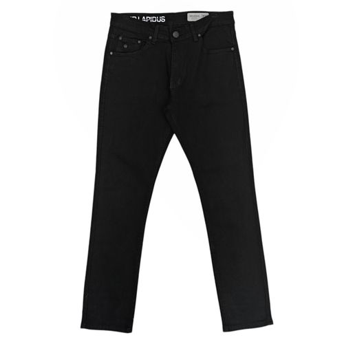 Slim jeans negro sólido