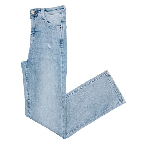 Straight jeans celeste lavado