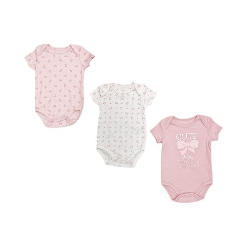Set de 3 mamelucos bicolor
