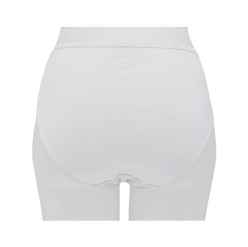 Panty hi cut blanco con encaje