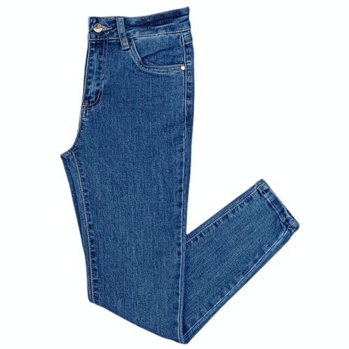 Skinny jeans azul claro sólido