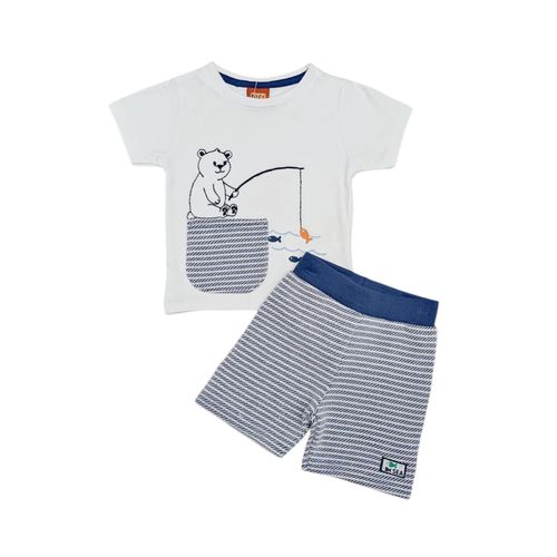 Conjunto de short rayado