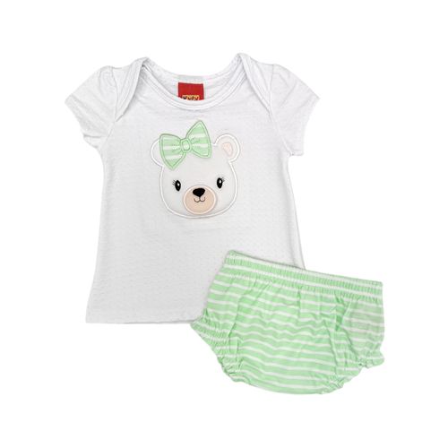 Conjunto blanco estampado
