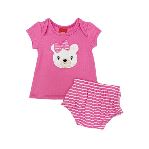Conjunto rosa estampado