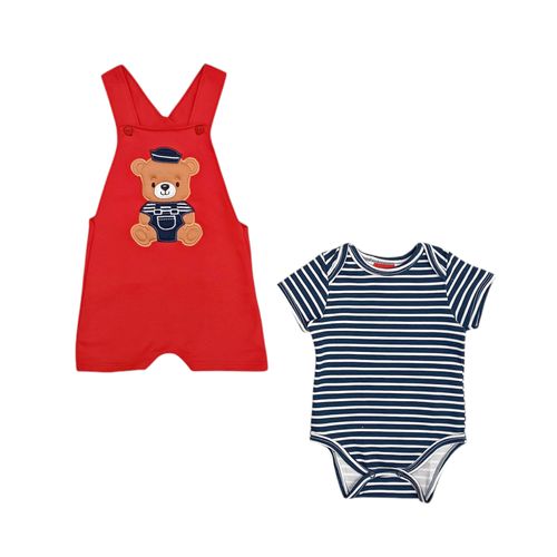 Conjunto overol bicolor