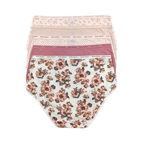 Set de 5 panties multicolor estampados