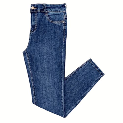 Skinny jeans azul sólido