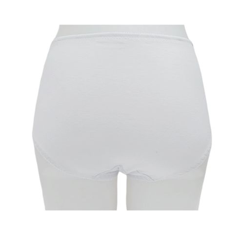 Panty hi cut blanco con encaje