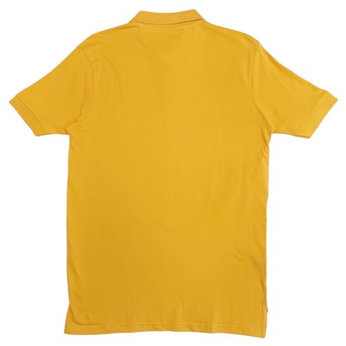 Camisa tipo polo amarillo sólido