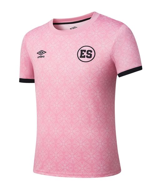 Camiseta prematch Selecta rosada estampada 2025-26