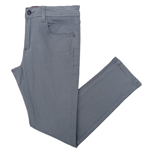 Slim jeans gris sólido