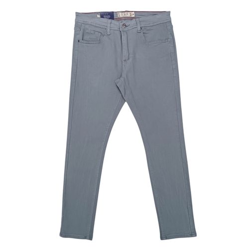 Slim jeans gris sólido