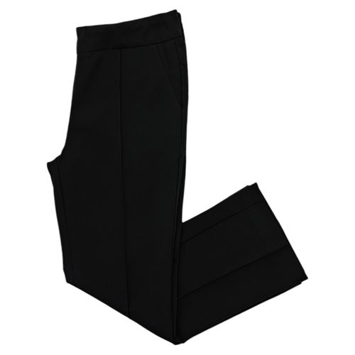 Pantalón boot cut negro con textura